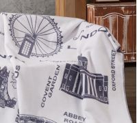 Плед BELIZZA "London" 200х220см, Евро