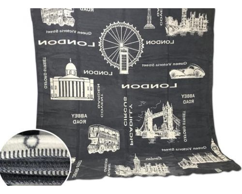 Плед BELIZZA "London" 200х220см, Евро