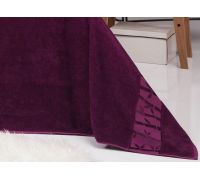 Махровая простынь Belizza "Gold Bordo" 200х220см