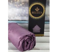 Сатиновая простыня на резинке 160х200см и 2 наволочки 50х70см, Belizza "Mor"