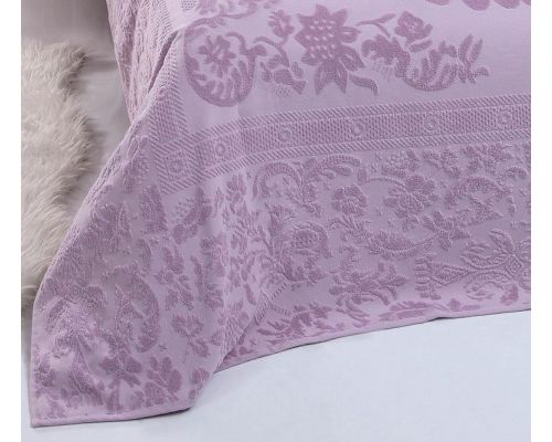 Велюровая простынь Belizza "Odessa Lila" 200х220см