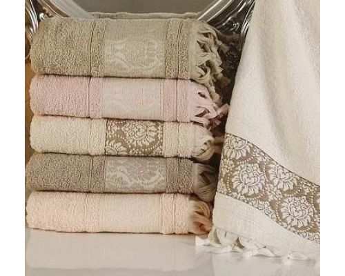 Набор 6 полотенец Pupilla Roza 70х140см (банные), хлопок Набор 6 полотенец Pupilla Roza 70х140см (банные), хлопок