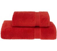 Набор полотенец Soft Cotton «Lana Kirmizi» Red банное 75х150см и лицевое 50х90см, хлопок