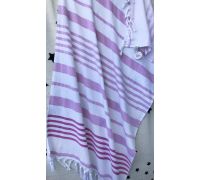 Полотенце пляжное Art of Sultana Pink Stripes 90х170см