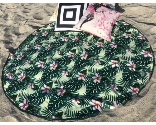 Полотенце пляжное Art of Sultana «Tropic» круглое Ø150см, махра/велюр Полотенце пляжное Art of Sultana «Tropic» круглое Ø150см, махра/велюр