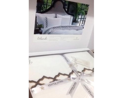 Комплект постельного белья Pepper Home Orlando Siyah (евро) сатин Комплект постельного белья Pepper Home Orlando Siyah (евро) сатин