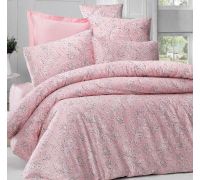 Комплект постельного белья Victoria Verona Pembe (Евро), сатин
