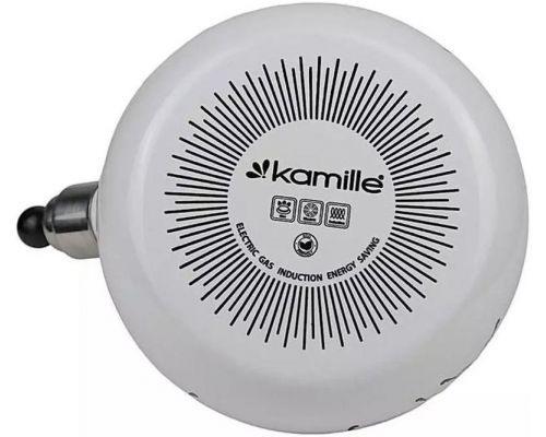 Чайник эмалированный Kamille "Бабочки" 2.5л со свистком