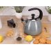 Чайник эмалированный Kamille "Boiling Water" 2.5л со свистком, индукционный, оливковый