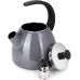 Чайник эмалированный Kamille "Boiling Water" 2.5л со свистком, индукционный, серый