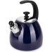 Чайник эмалированный Kamille "Boiling Water" 2.5л со свистком, индукционный, синий