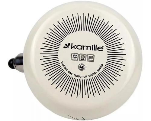 Чайник эмалированный Kamille "Прованс" 2.5л со свистком