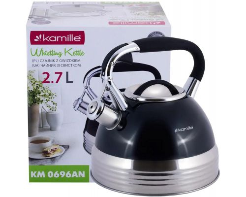 Чайник индукционный Kamille Blue 2.7л со свистком (синий кобальт)