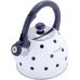 Чайник Kamille Polka Dot Kettle 2л з нержавіючої сталі зі свистком, в горошок, білий
