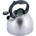 Чайник Kamille Whistling Kettle 2.7л з нержавіючої сталі зі свистком і скляною кришкою (сіра ручка)