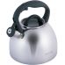 Чайник Kamille Whistling Kettle 2.7л з нержавіючої сталі зі свистком і скляною кришкою (сіра ручка)