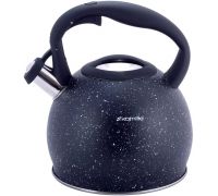 Чайник Kamille Whistling Kettle 3л з нержавіючої сталі зі свистком (чорний граніт)
