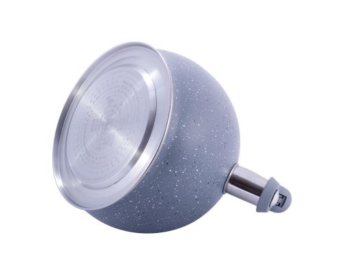 Чайник Kamille Whistling Kettle 3л з нержавіючої сталі зі свистком (чорний граніт)