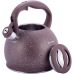 Чайник Kamille Whistling Kettle 3л з нержавіючої сталі зі свистком (коричневий граніт)