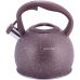Чайник Kamille Whistling Kettle 3л з нержавіючої сталі зі свистком (коричневий граніт)