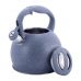 Чайник Kamille Whistling Kettle 3л из нержавеющей стали со свистком, серый мрамор