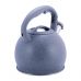 Чайник Kamille Whistling Kettle 3л из нержавеющей стали со свистком, серый мрамор