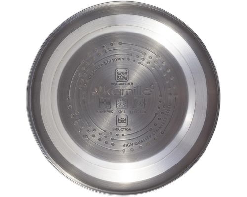 Чайник Kamille Whistling Kettle Black 2.5л з нержавіючої сталі зі свистком (чорний) Чайник Kamille Whistling Kettle Black 2.5л з нержавіючої сталі зі свистком (чорний)