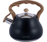 Чайник Kamille Whistling Kettle Black 2.7л из нержавеющей стали со свистком (черный)