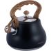 Чайник Kamille Whistling Kettle Black 2.7л из нержавеющей стали со свистком (черный)