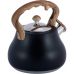 Чайник Kamille Whistling Kettle Black 2.7л из нержавеющей стали со свистком (черный)