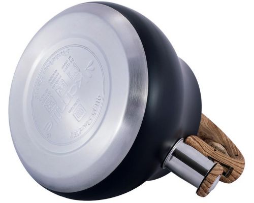 Чайник Kamille Whistling Kettle Black 2.7л из нержавеющей стали со свистком (черный)
