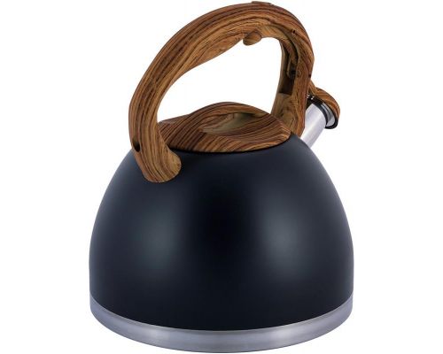 Чайник Kamille Whistling Kettle Black 2.7л из нержавеющей стали со свистком