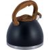 Чайник Kamille Whistling Kettle Black 2.7л из нержавеющей стали со свистком