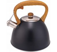 Чайник Kamille Whistling Kettle Black 3л из нержавеющей стали со свистком (черный)