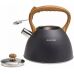 Чайник Kamille Whistling Kettle Black 3л из нержавеющей стали со свистком (черный)