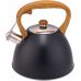 Чайник Kamille Whistling Kettle Black 3л из нержавеющей стали со свистком (черный)