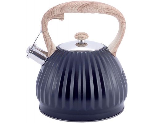 Чайник Kamille Whistling Kettle Black 3л из нержавеющей стали со свистком, черный Чайник Kamille Whistling Kettle Black 3л из нержавеющей стали со свистком, черный