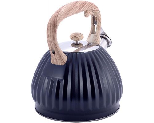 Чайник Kamille Whistling Kettle Black 3л из нержавеющей стали со свистком, черный Чайник Kamille Whistling Kettle Black 3л из нержавеющей стали со свистком, черный