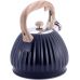 Чайник Kamille Whistling Kettle Black 3л из нержавеющей стали со свистком, черный