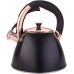 Чайник Kamille Whistling Kettle Black&Rose 3л из нержавеющей стали со свистком
