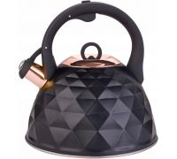 Чайник Kamille Whistling Kettle Black Сrystal 3л из нержавеющей стали со свистком