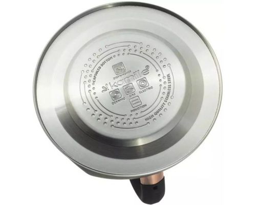 Чайник Kamille Whistling Kettle Black Сrystal 3л из нержавеющей стали со свистком