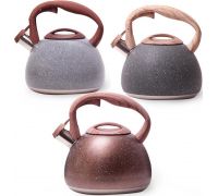 Чайник Kamille Whistling Kettle Granite 2.8л из нержавеющей стали со свистком