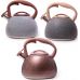 Чайник Kamille Whistling Kettle Granite 2.8л из нержавеющей стали со свистком