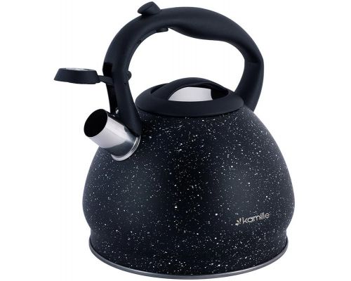 Чайник Kamille Whistling Kettle Marble 2.7л из нержавеющей стали со свистком