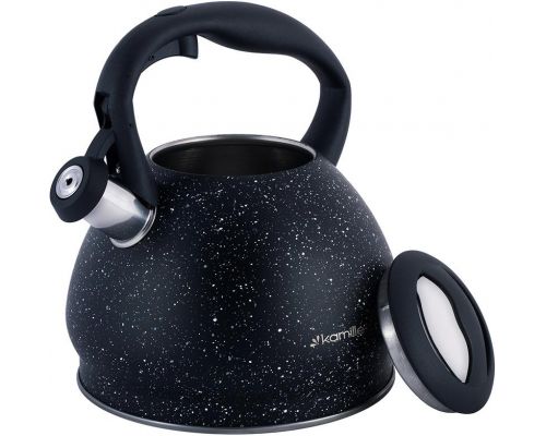 Чайник Kamille Whistling Kettle Marble 2.7л из нержавеющей стали со свистком