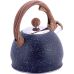 Чайник Kamille Whistling Kettle Marble 2л из нержавеющей стали со свистком, черный мрамор