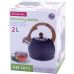Чайник Kamille Whistling Kettle Marble 2л из нержавеющей стали со свистком, черный мрамор
