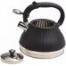 Чайник Kamille Whistling Kettle Marshmallow 3л из нержавеющей стали со свистком, черный