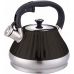 Чайник Kamille Whistling Kettle Marshmallow 3л из нержавеющей стали со свистком, черный